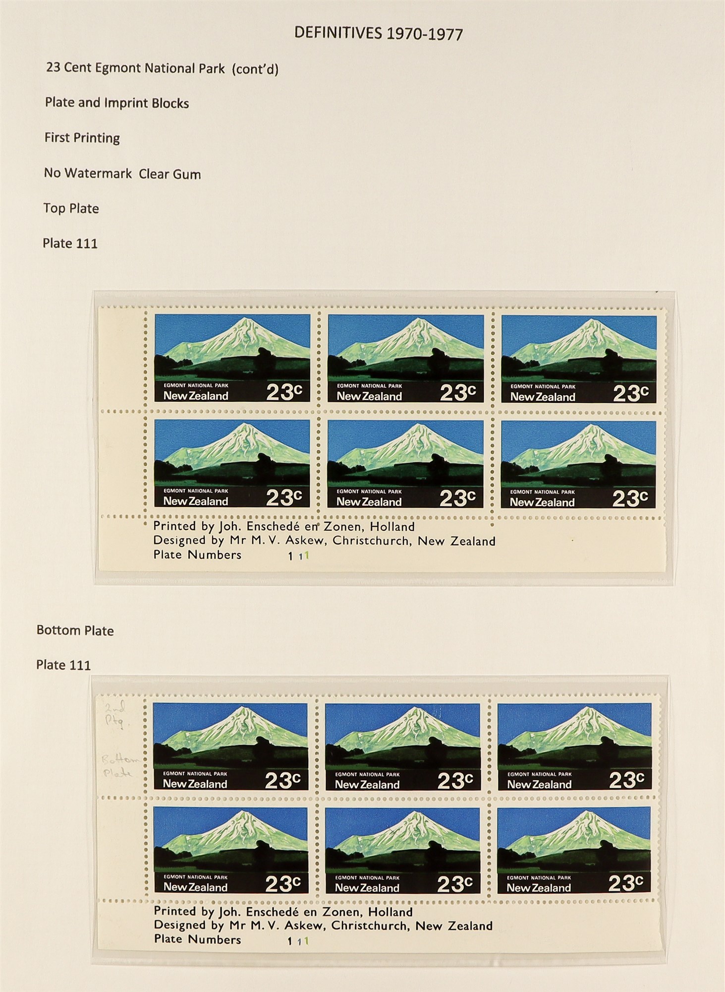 NEW ZEALAND 1970 - 1976 PICTORIALS SPECIALIZED COLLECTION of 110+ never hinged mint plate + - Image 6 of 11
