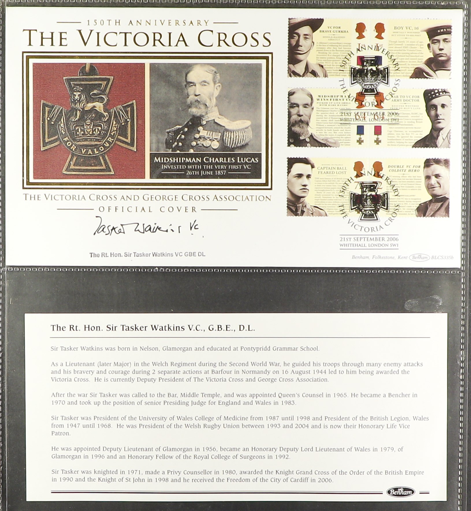 GB. COVERS & POSTAL HISTORY VICTORIA CROSS & GEORGE CROSS RECIPIENTS SIGNED COVERS Mostly 2003 - Image 6 of 11