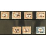 ITALY VENEZIA GIULIA Postage Due 1918 complete set, Sassone S4, never hinged mint. Cat. €2500 (7