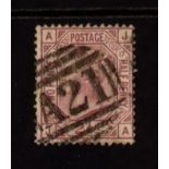 GB.QUEEN VICTORIA 1873-80 2½d rosy-mauve plate 17, ORB WATERMARK INVERTED, SG 141Wi (Spec J18a),