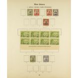 NEW GUINEA 1914 - 1934 MINT COLLECTION. of 170+ stamps on SG "Imperial" album pages, comprehensive