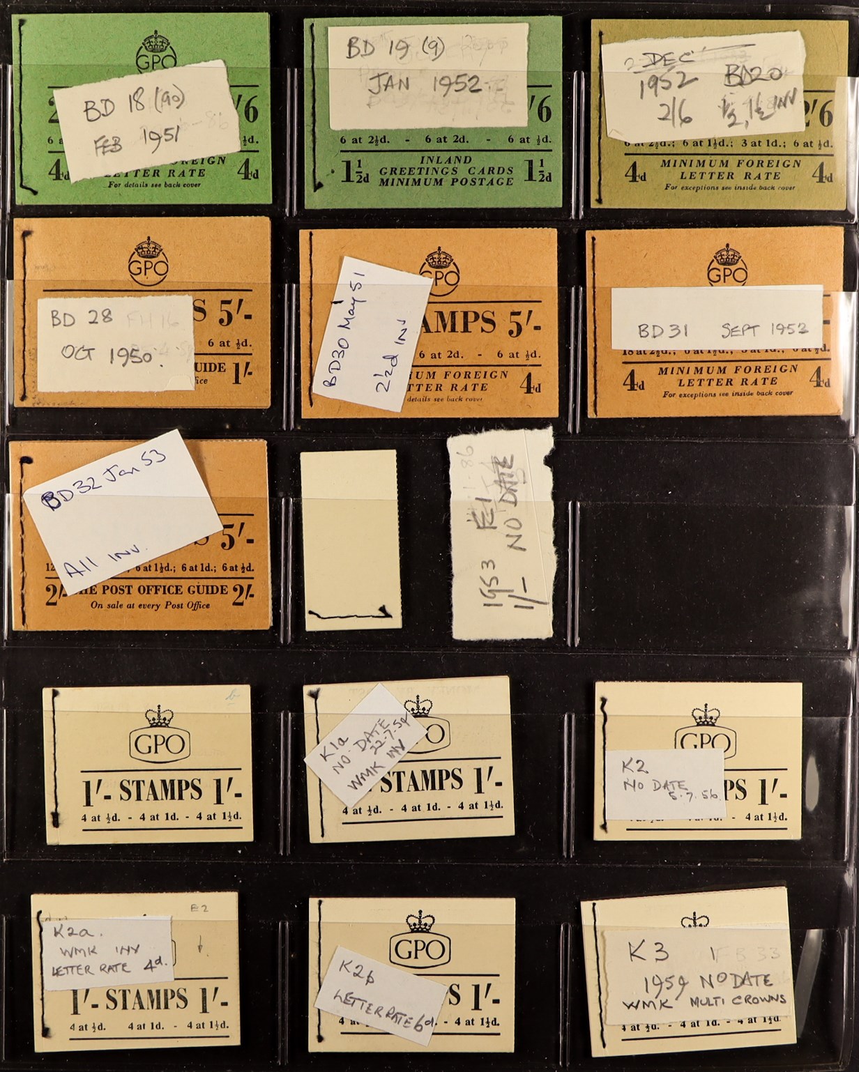 GREAT BRITAIN BOOKLETS 1904-1970 collection in album, all identified, includes 1904 2s½d, 1935 5s ( - Image 3 of 19