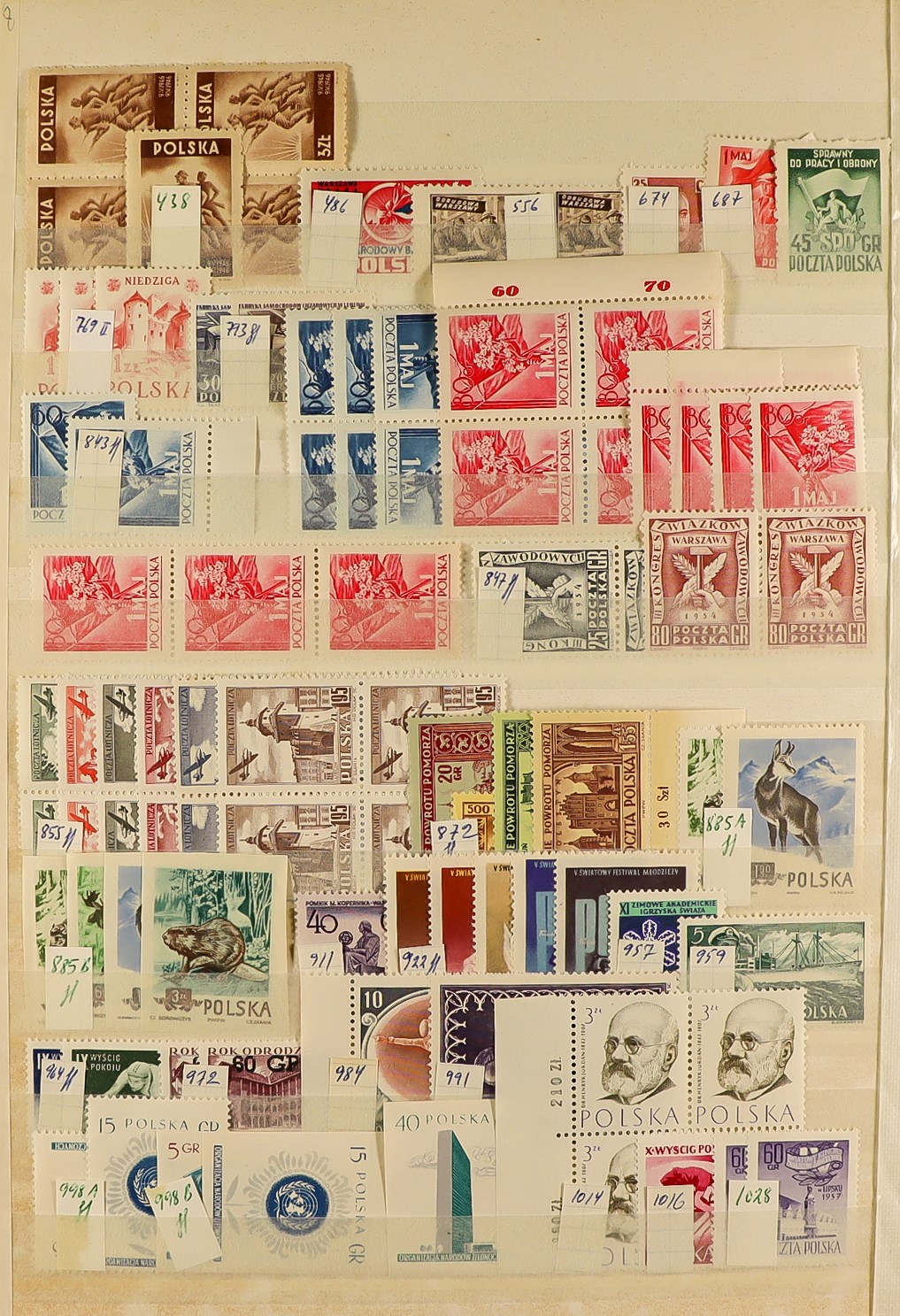 COLLECTIONS & ACCUMULATIONS WORLD WIDE MINT / NEVER HINGED MINT STAMPS in stock books, packets, - Image 12 of 17