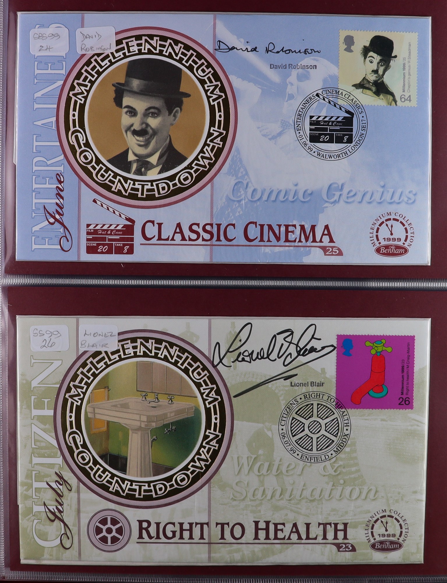 GB. COVERS & POSTAL HISTORY AUTOGRAPHED COVERS Royal Mail 1999 'Tales' covers (8) and 'Millennium - Image 2 of 3