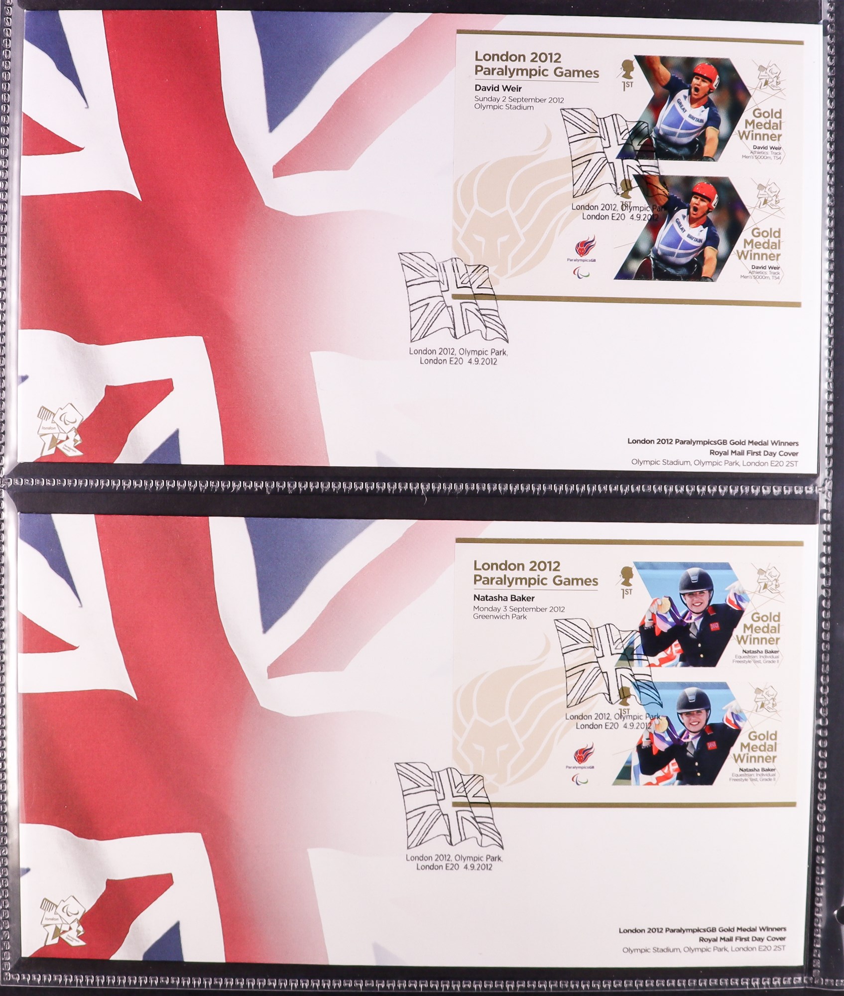 GB.FIRST DAY COVERS 1992-2018 COMPREHENSIVE COLLECTION in nine albums, includes 2012 Olympic & - Image 3 of 10