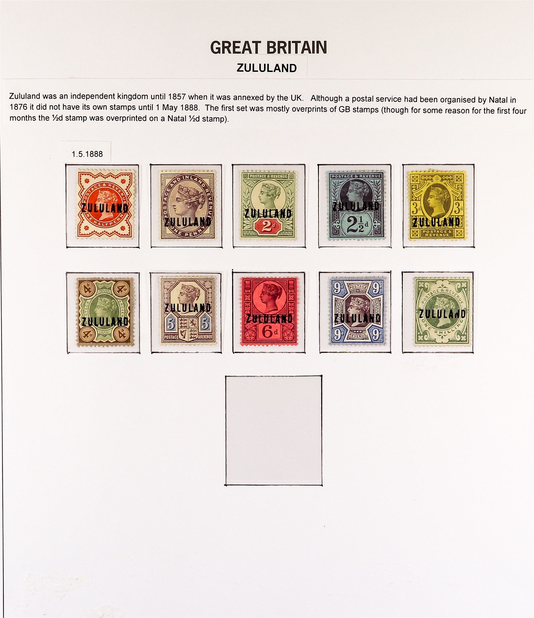 COLLECTIONS & ACCUMULATIONS BRITISH AFRICA collection of GB stamps overprinted for use in British