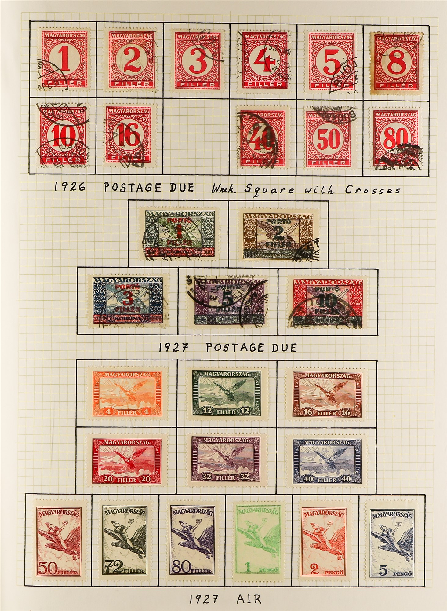 HUNGARY 1871 - 1944 COLLECTION of 1000+ mostly mint stamps, many sets, 'back of the book' with - Image 9 of 34