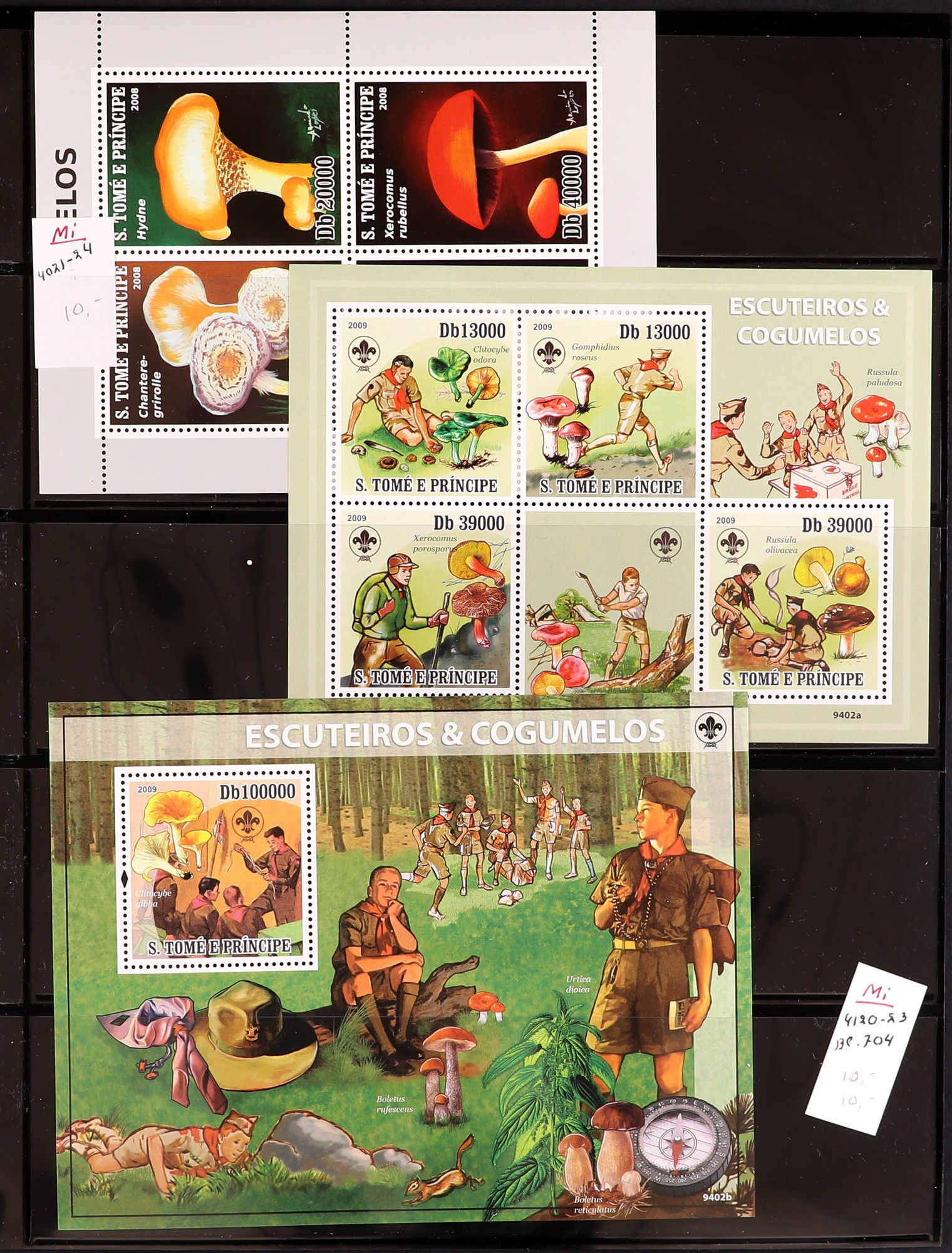 PORTUGUESE COLONIES FUNGI STAMPS OF ST THOMAS & PRINCE ISLANDS 1984 - 2014 never hinged mint - Image 22 of 30