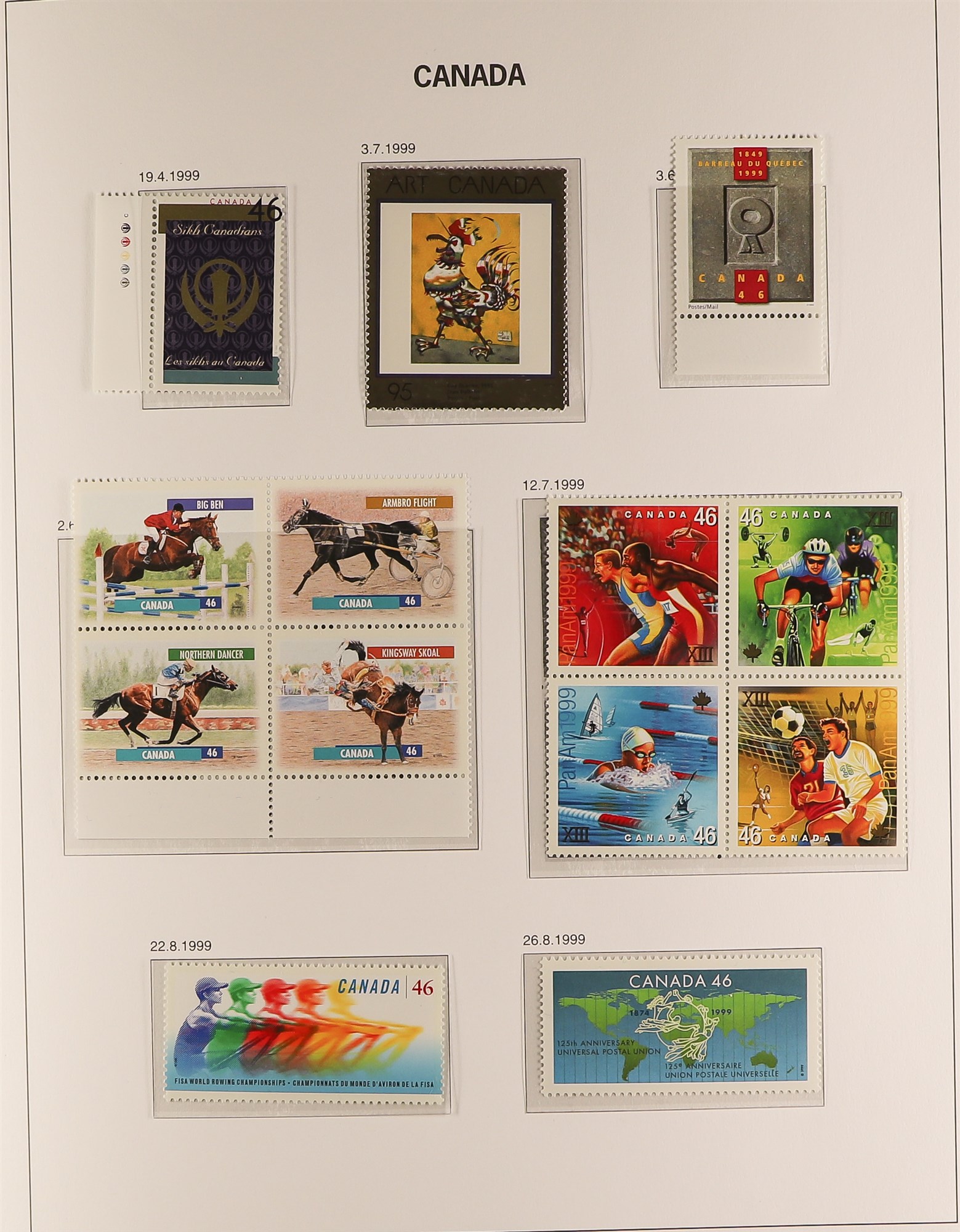 CANADA 1990 - 2002 NEVER HINGED MINT COLLECTION in DAVO Canada hingeless album, largely complete ( - Image 8 of 13