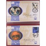 GB. COVERS & POSTAL HISTORY AUTOGRAPHED COVERS Royal Mail 2000 Millennium 'Life on Earth' covers (3)