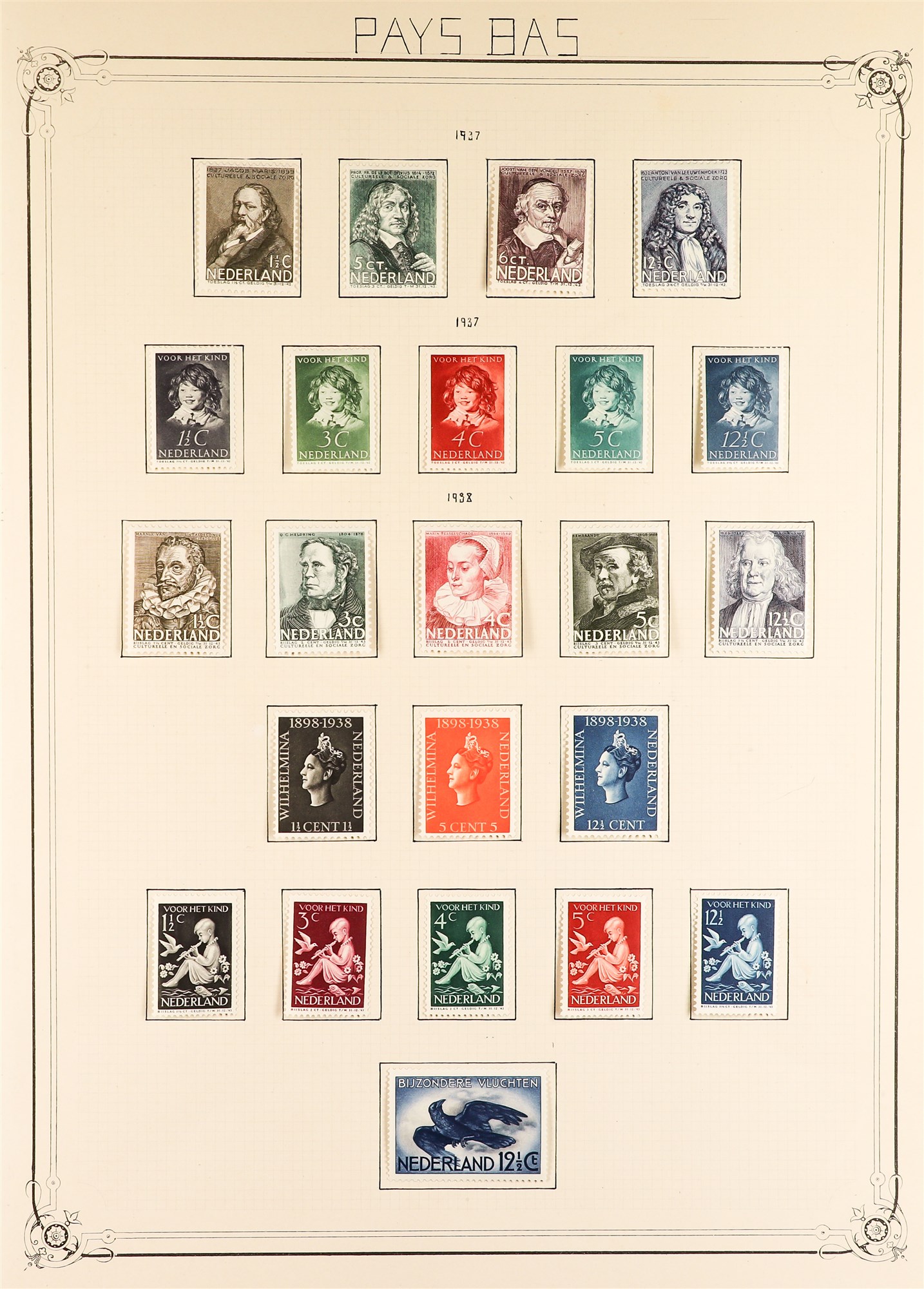 NETHERLANDS 1921 - 1939 MINT SETS collection on album pages, Michel €3000+ (110+ stamps) - Image 6 of 6
