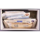 COLLECTIONS & ACCUMULATIONS MARITIME COVERS & CARDS shoebox containing covers with paquebot /