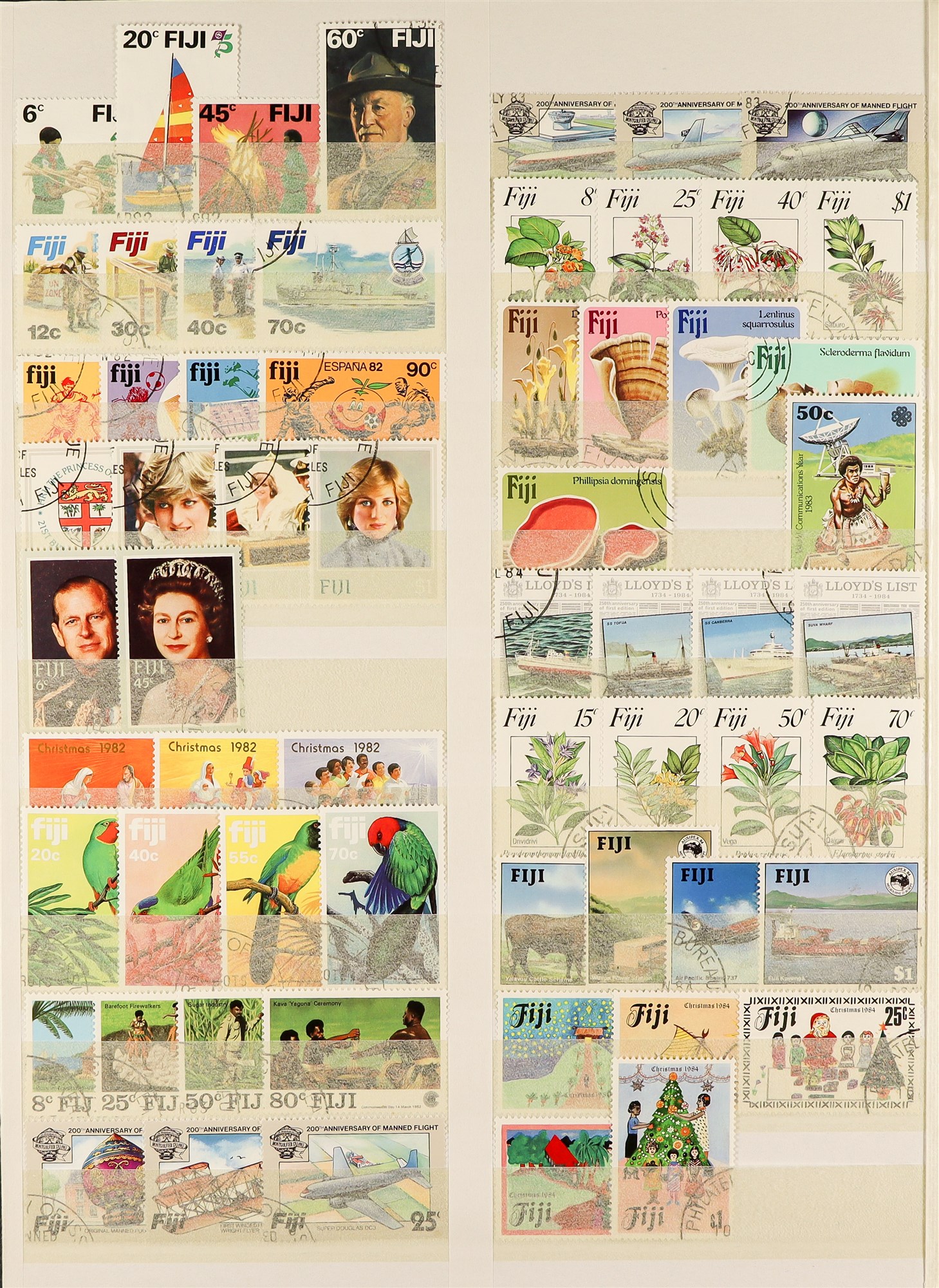 FIJI 1953 - 2000 COLLECTION of 800+ used stamps, near-complete for the period (SG 278 - 1096) with - Image 11 of 14