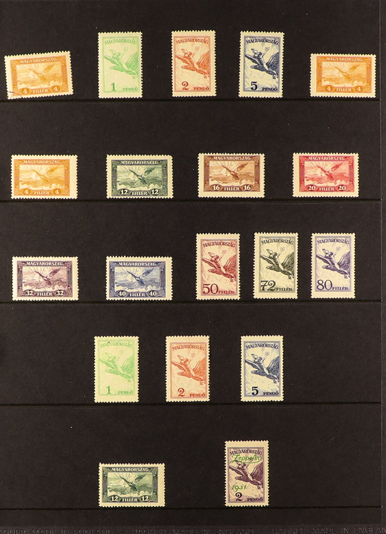 HUNGARY 1918 - 1938 COLLECTION of approx 900 mint & used stamps (often 1 of each) plus a few - Image 12 of 23