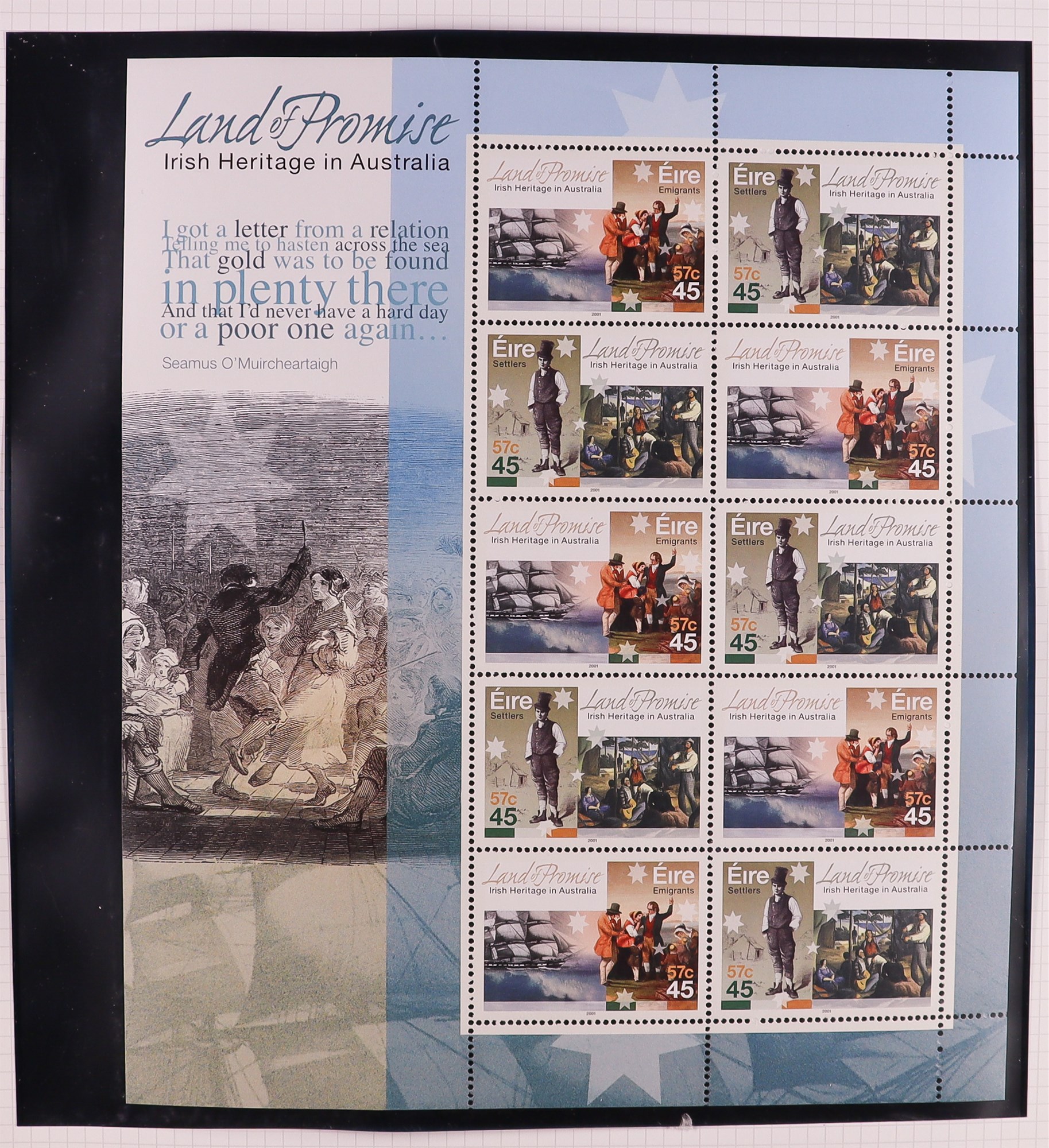 IRELAND 1988-2002 SHEETLETS NEVER HINGED MINT COLLECTION in album, stc 1,150 Euro. (85+ sheetlets) - Image 8 of 8