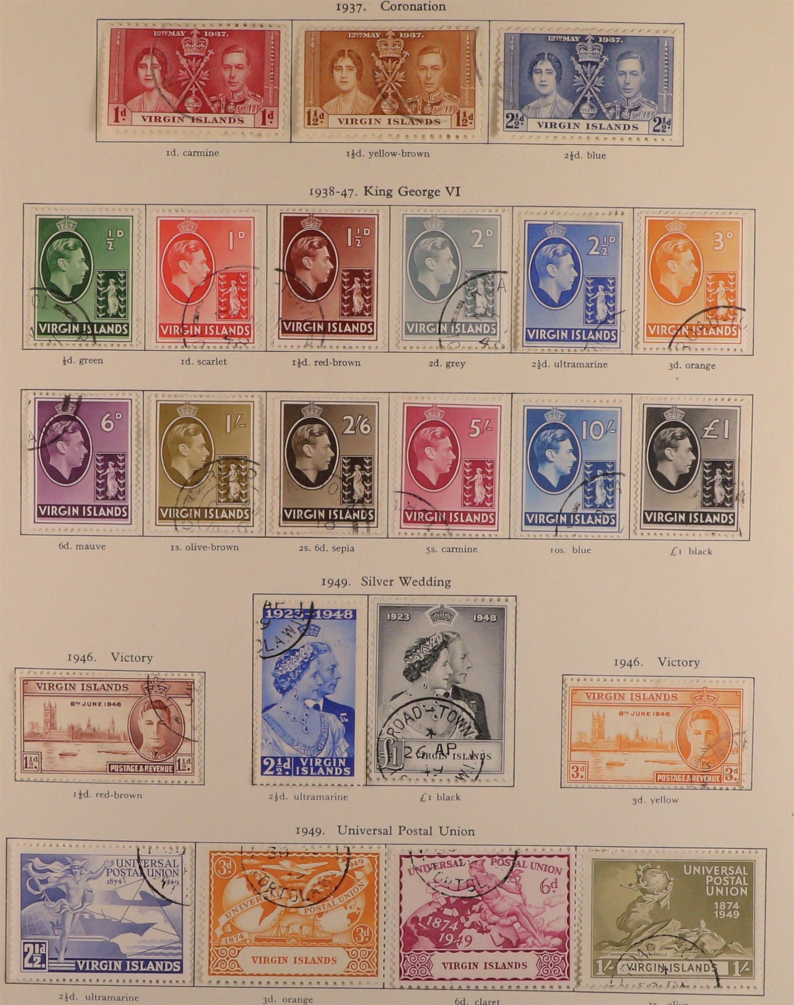 COLLECTIONS & ACCUMULATIONS COMMONWEALTH KING GEORGE VI VERY FINE USED COLLECTION in 3 well-filled - Image 47 of 48