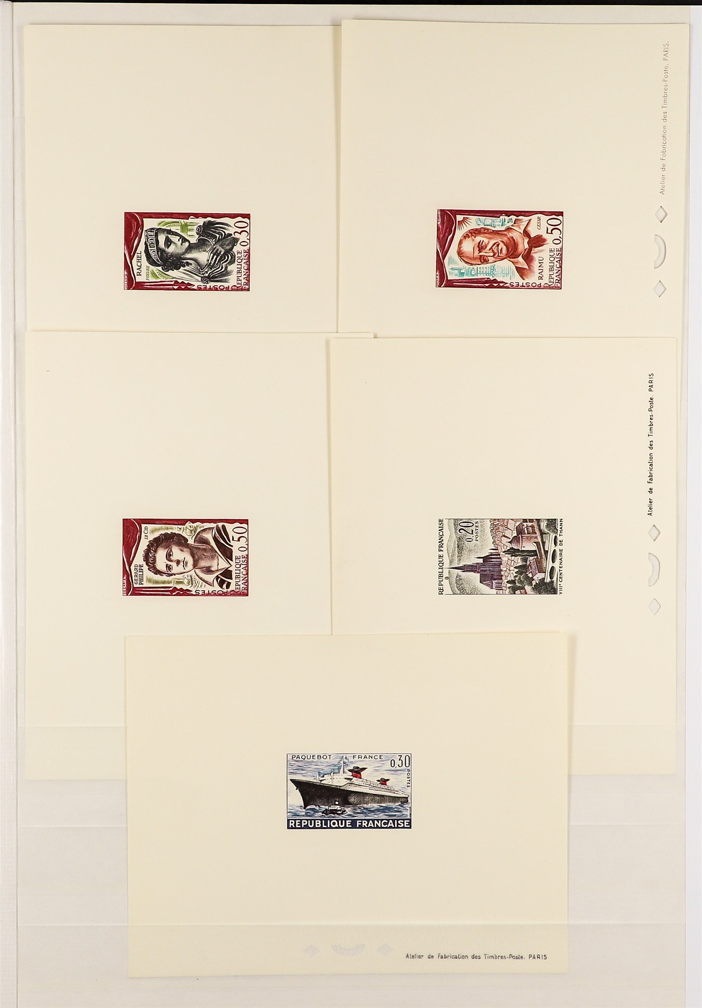 FRANCE 1960 - 1963 EPREUVES DE LUXE collection of 48 items incl 1960 Annexation of Nice and Savoy - Image 7 of 10