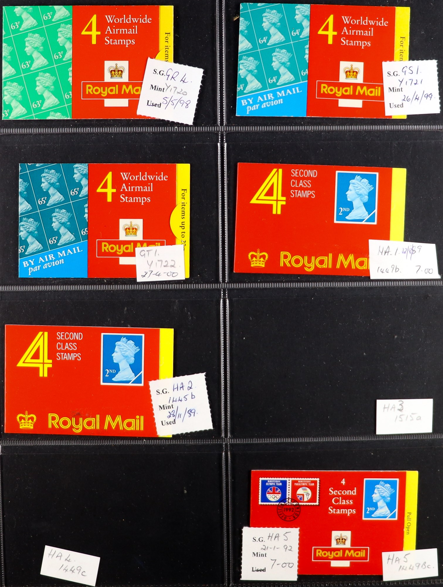 GB.ELIZABETH II 1967 - 2010 BOOKLET COLLECTION in five binders. Mostly identified. Also includes - Image 4 of 10