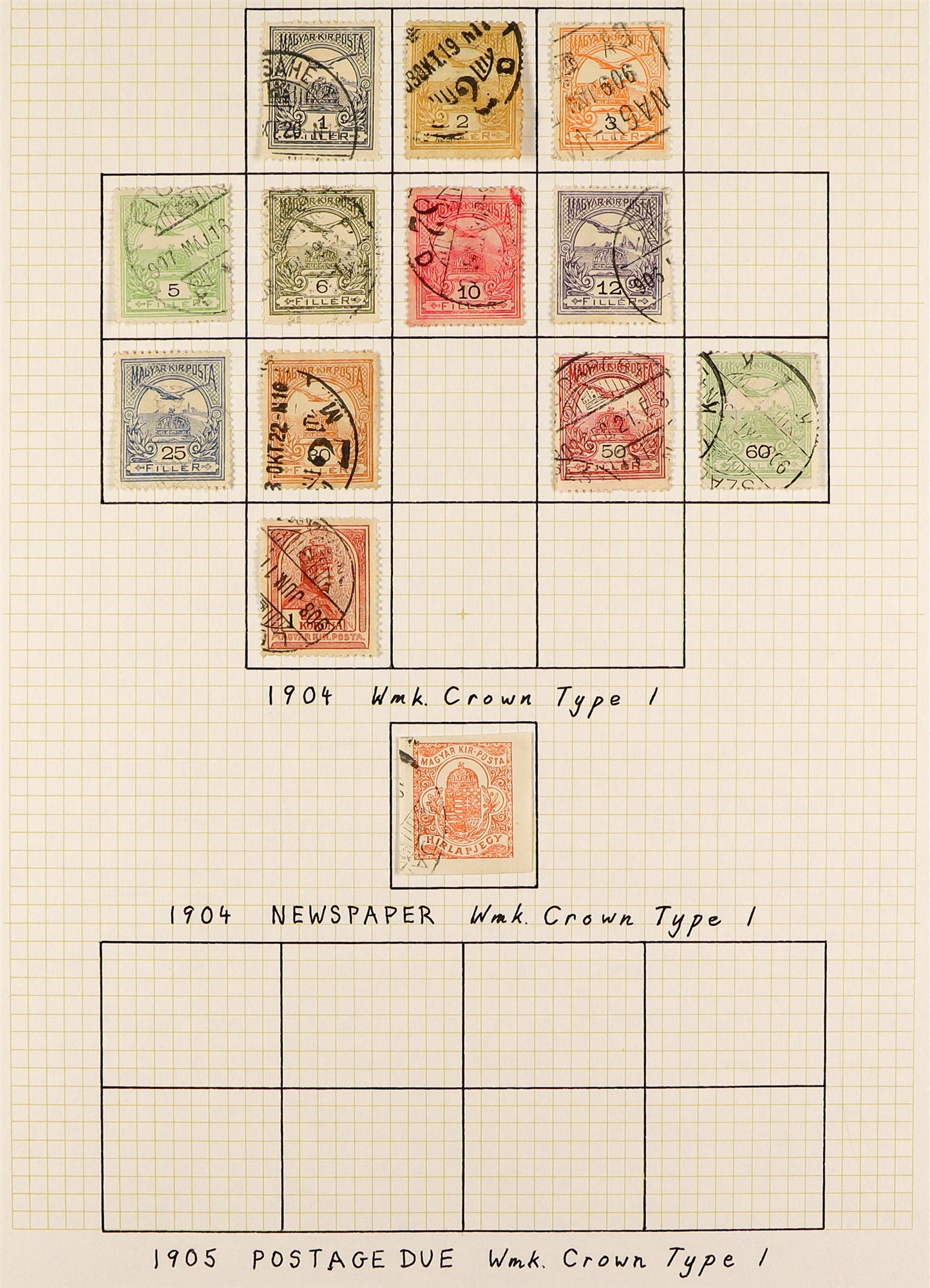 HUNGARY 1871 - 1944 COLLECTION of 1000+ mostly mint stamps, many sets, 'back of the book' with - Image 25 of 34