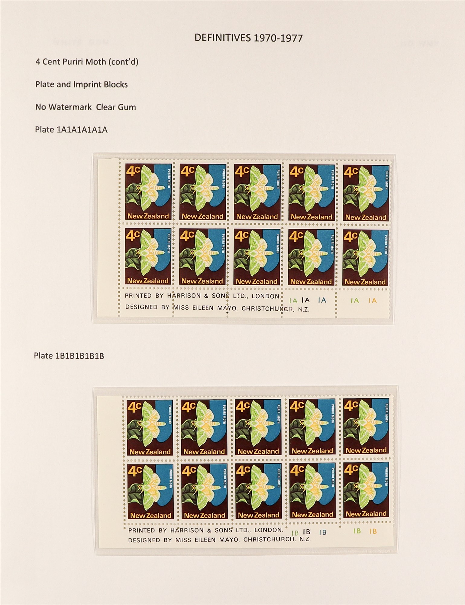 NEW ZEALAND 1970 - 1976 PICTORIALS SPECIALIZED COLLECTION of 110+ never hinged mint plate + - Image 3 of 11