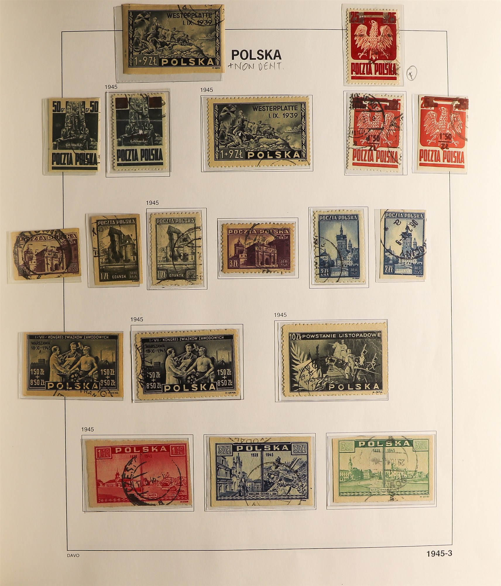 POLAND 1944 - 1959 USED COLLECTION in a hingeless Davo Polska album, chiefly complete sets & - Image 4 of 18