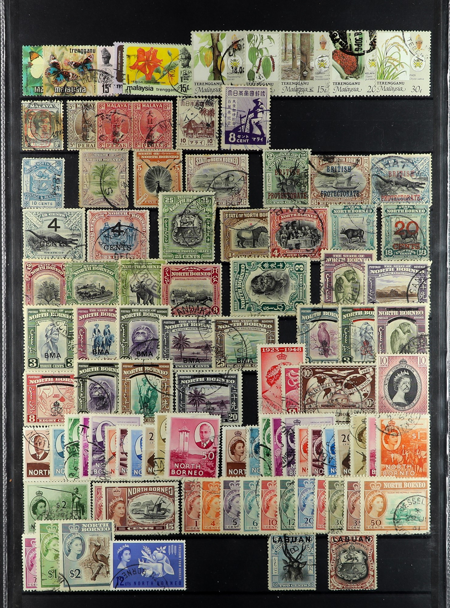 MALAYA STATES 1881-1986 USED COLLECTION of around 900 stamps on protective pages, many higher - Image 8 of 8