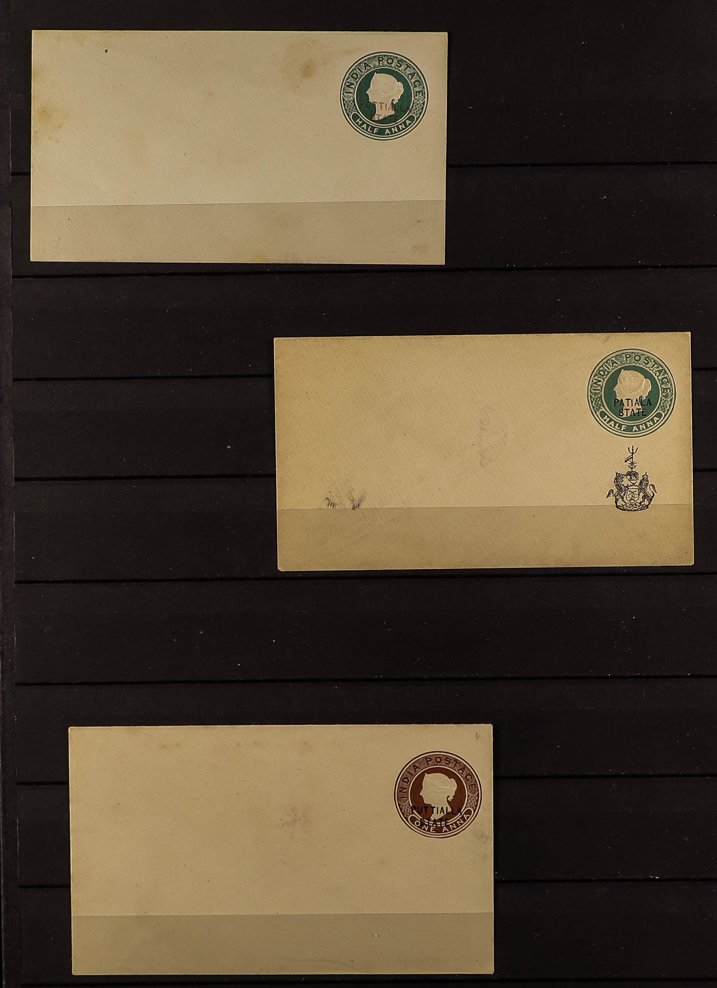 INDIAN CONVENTION STATES POSTAL STATIONERY COLLECTION. 28 unused postal cards & envelopes for - Image 10 of 13