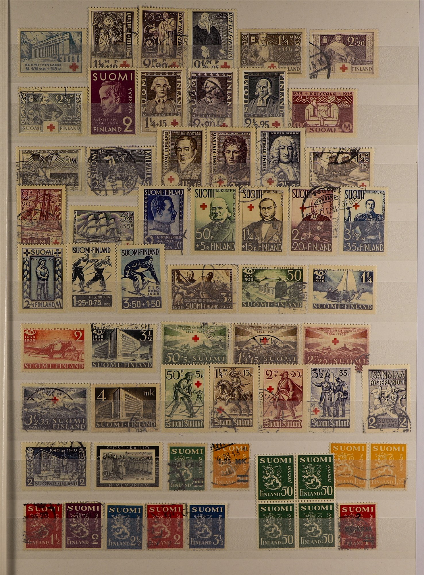 FINLAND 1860 - 2010's ACCUMULATION IN CARTON of mint / never hinged mint & used stamps and miniature - Image 7 of 34