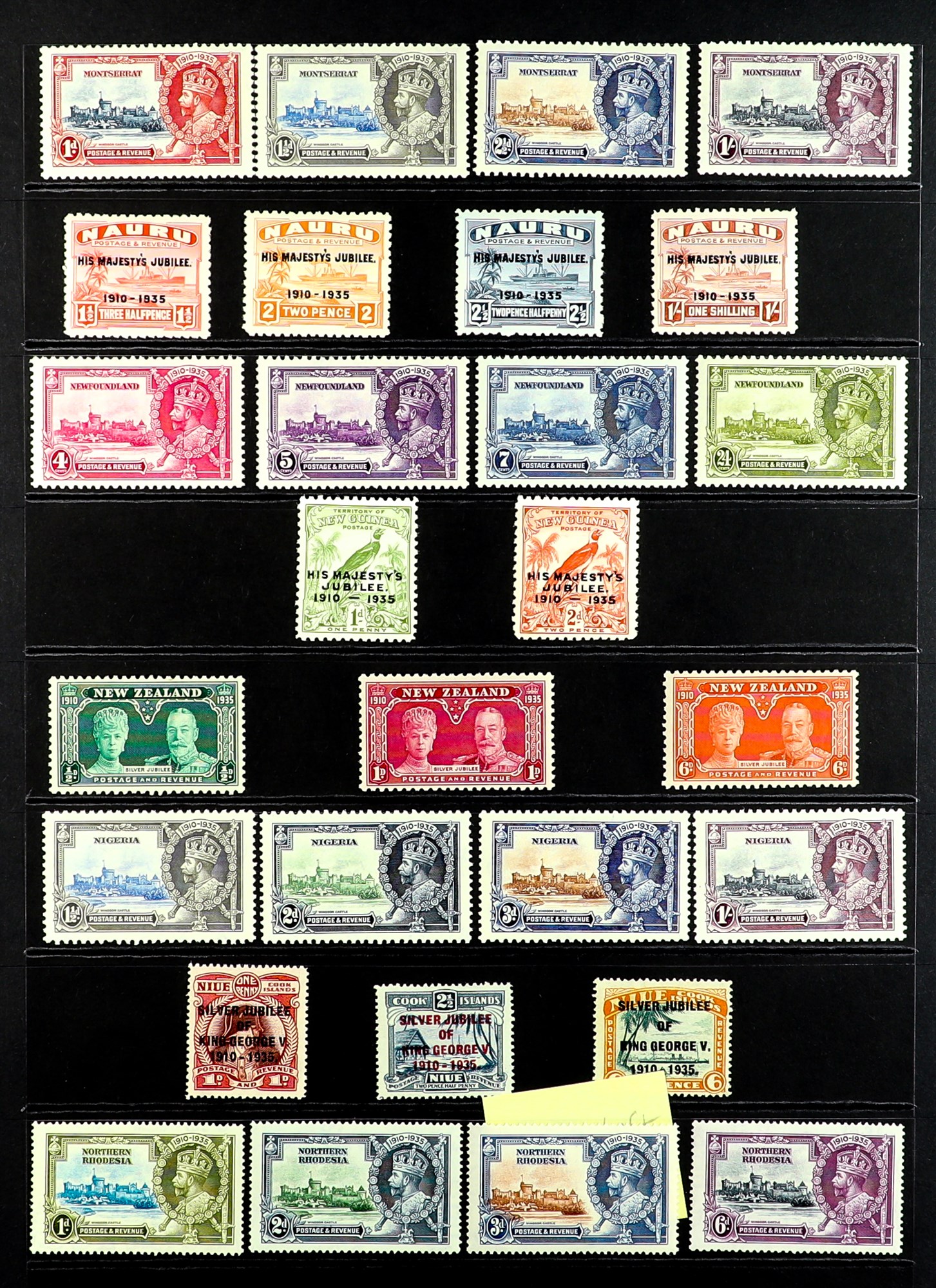 COLLECTIONS & ACCUMULATIONS 1935 SILVER JUBILEE complete Commonwealth omnibus series (no Egypt), - Image 6 of 9