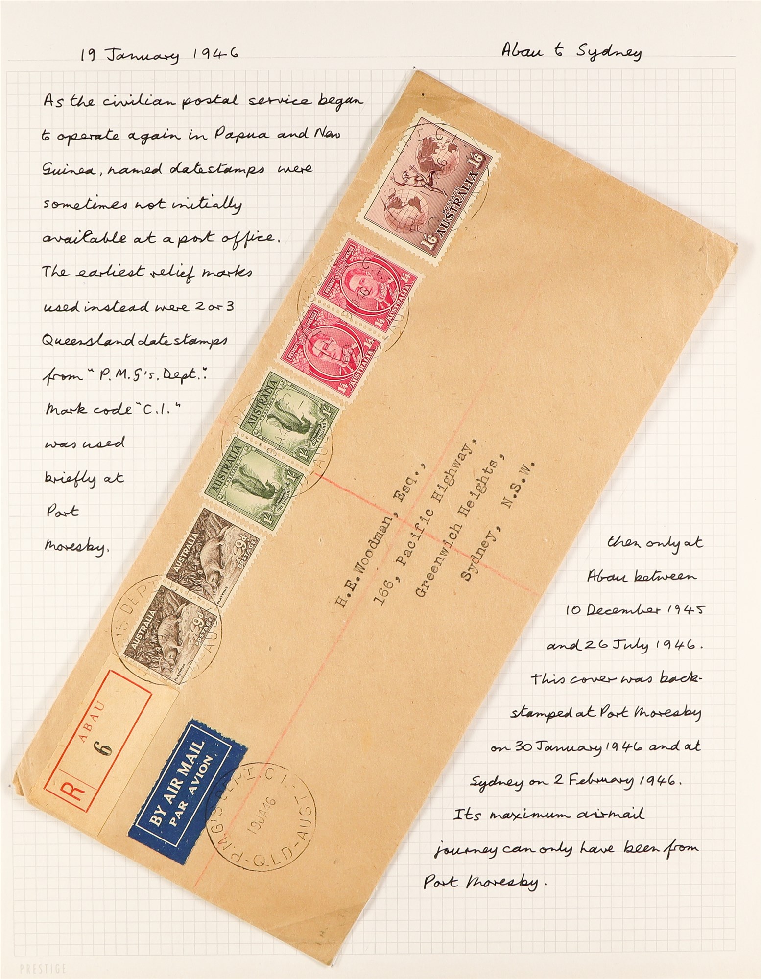 PAPUA NEW GUINEA 1946 - 1953 AUSTRALIA STAMPS ON COVERS collection of around 100 items chiefly