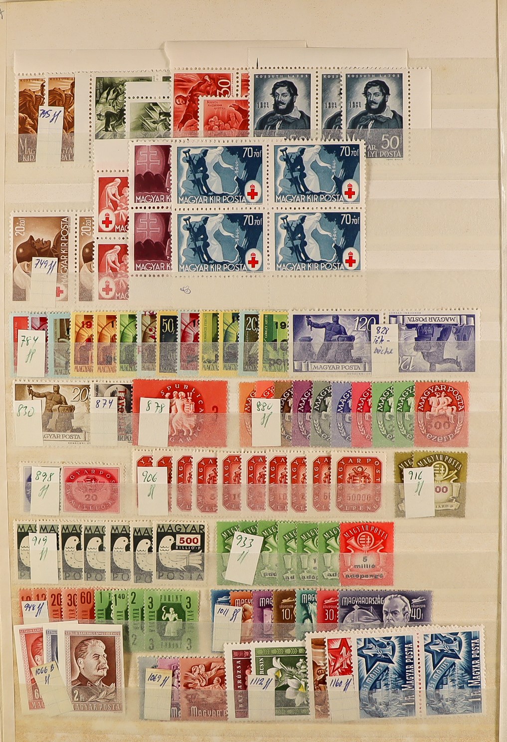 COLLECTIONS & ACCUMULATIONS WORLD WIDE MINT / NEVER HINGED MINT STAMPS in stock books, packets, - Image 13 of 17
