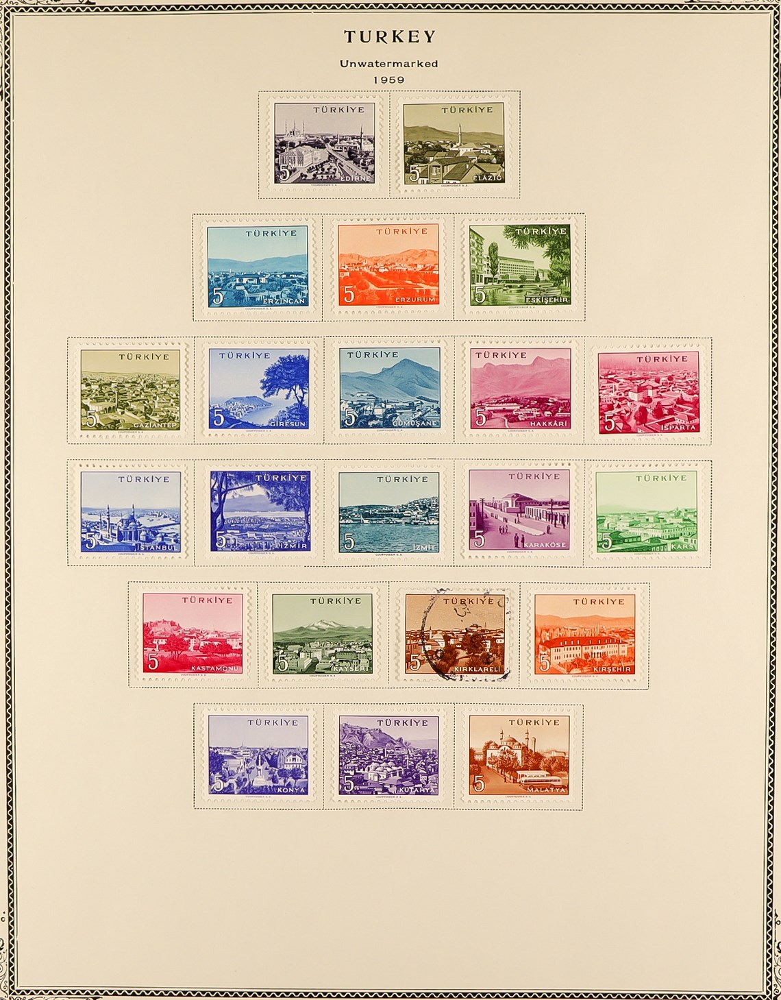 TURKEY 1863 - 1973 COLLECTION of approx. 1500 mint & used stamps in large 'Scott' Turkey album, note - Image 14 of 33