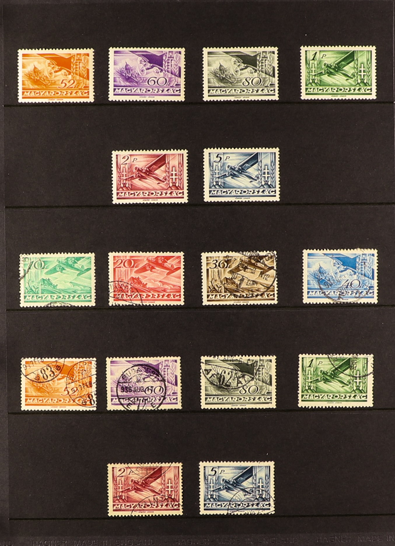 HUNGARY 1918 - 1938 COLLECTION of approx 900 mint & used stamps (often 1 of each) plus a few - Image 16 of 23