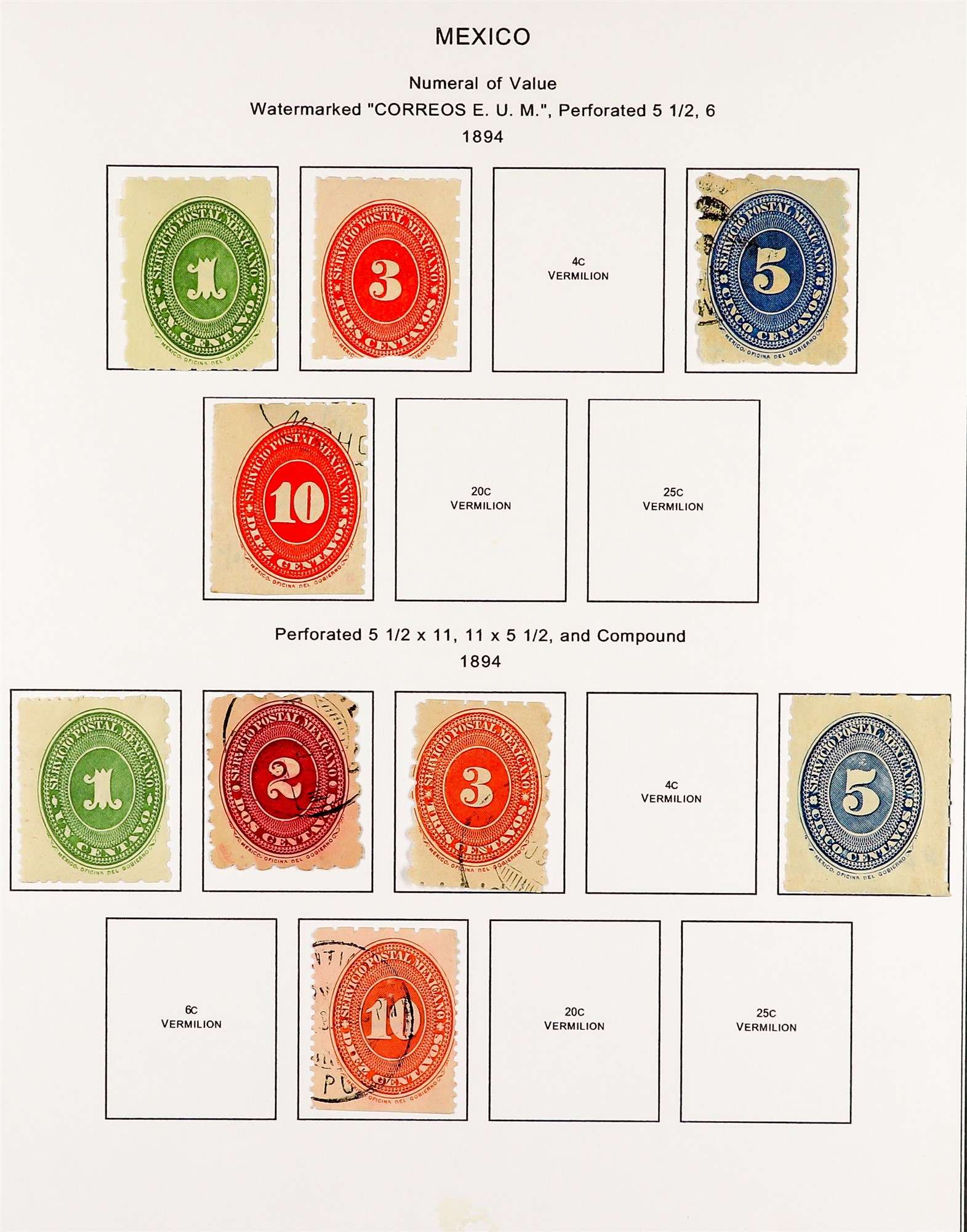 MEXICO 1872 - 1910 EXTENSIVE COLLECTION of over 300 mint & used stamps with a degree of - Image 24 of 32