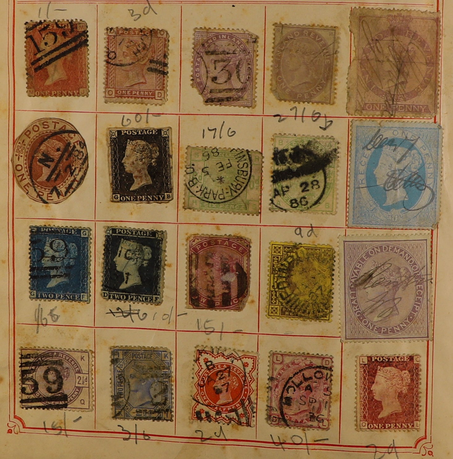 COLLECTIONS & ACCUMULATIONS ANCIENT WORLD ALBUMS 1840-1910's mint & used stamps in four small old - Bild 9 aus 11