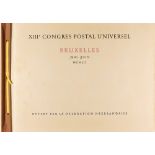 NETHERLANDS 1952 POSTAL UNION CONGRESS delegates album from the Brussels UPU Congress, with 120+