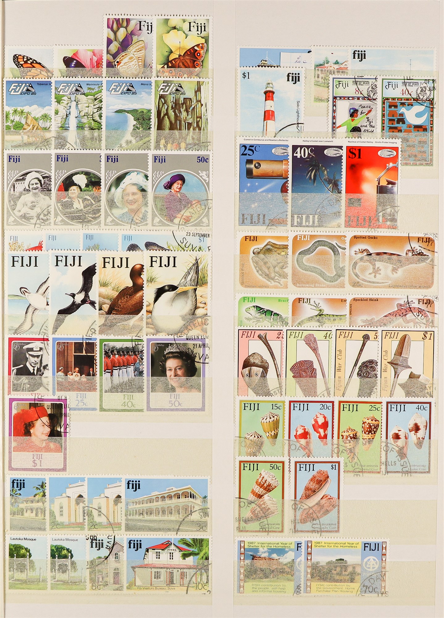 FIJI 1953 - 2000 COLLECTION of 800+ used stamps, near-complete for the period (SG 278 - 1096) with - Image 5 of 14