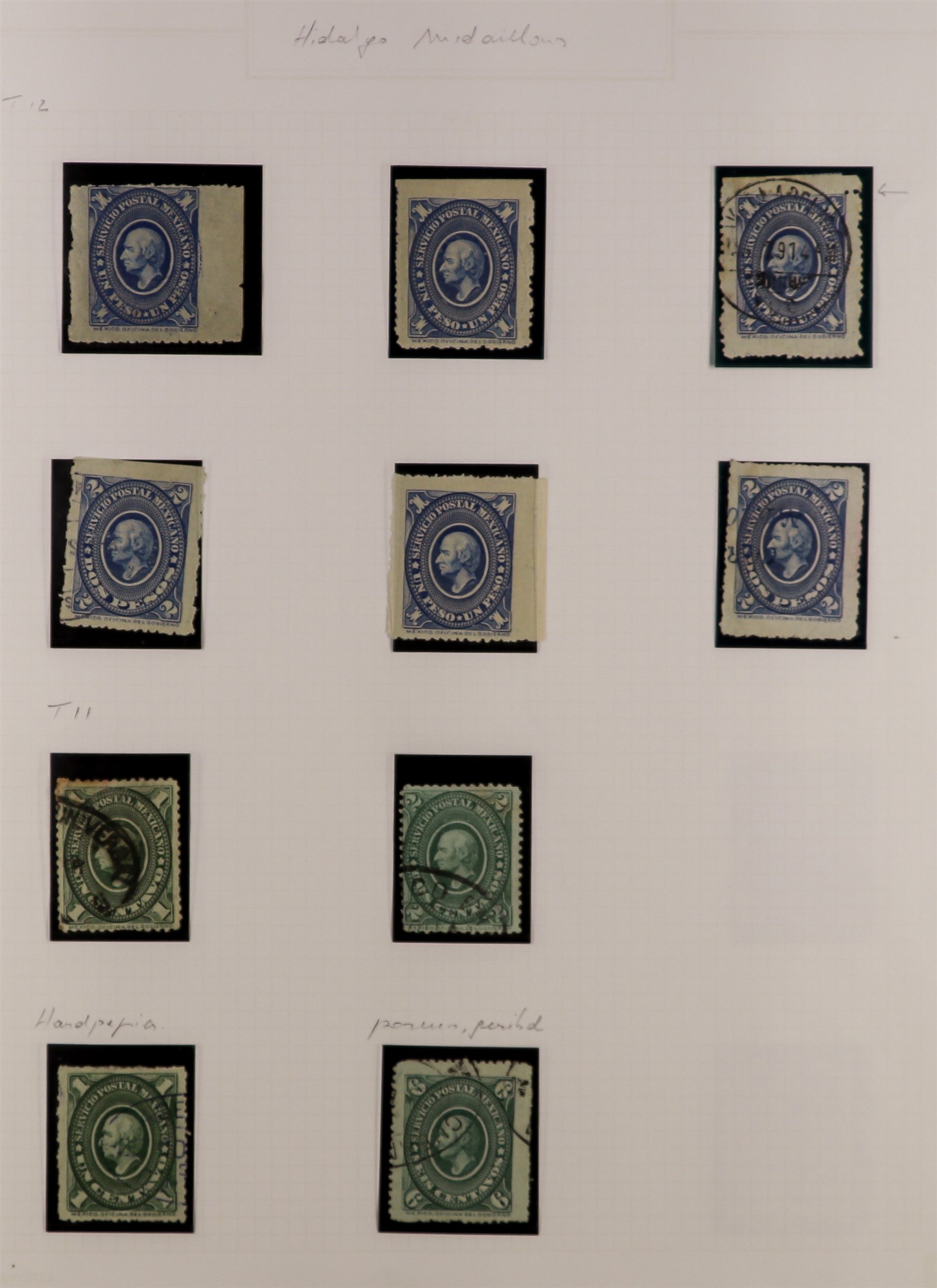 MEXICO 1884 - 1910 COLLECTION of 800+ mint & used stamps on album pages with some degree of semi-