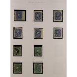 MEXICO 1884 - 1910 COLLECTION of 800+ mint & used stamps on album pages with some degree of semi-