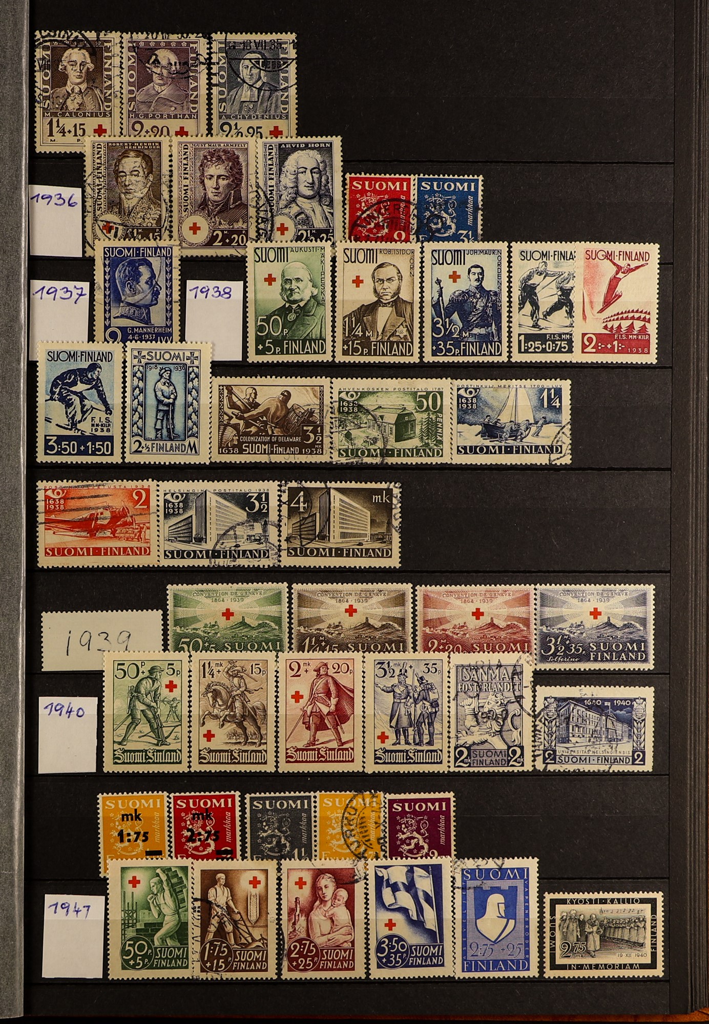 FINLAND 1860 - 2010's ACCUMULATION IN CARTON of mint / never hinged mint & used stamps and miniature - Image 27 of 34