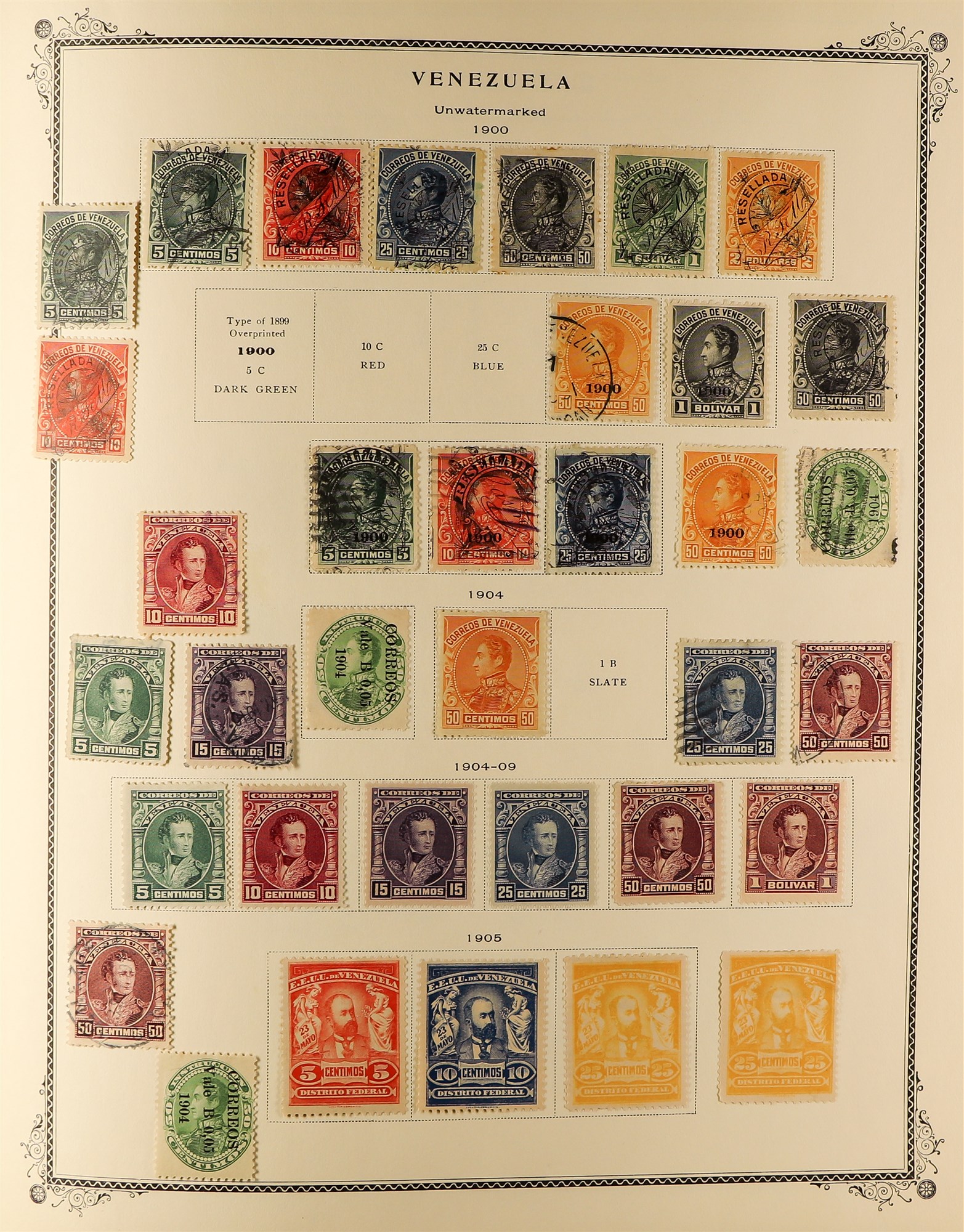 VENEZUELA 1859 - 1976 COLLECTION of 1500+ mint & used stamps in album, note 1859-62 Coat of Arms, - Image 9 of 19
