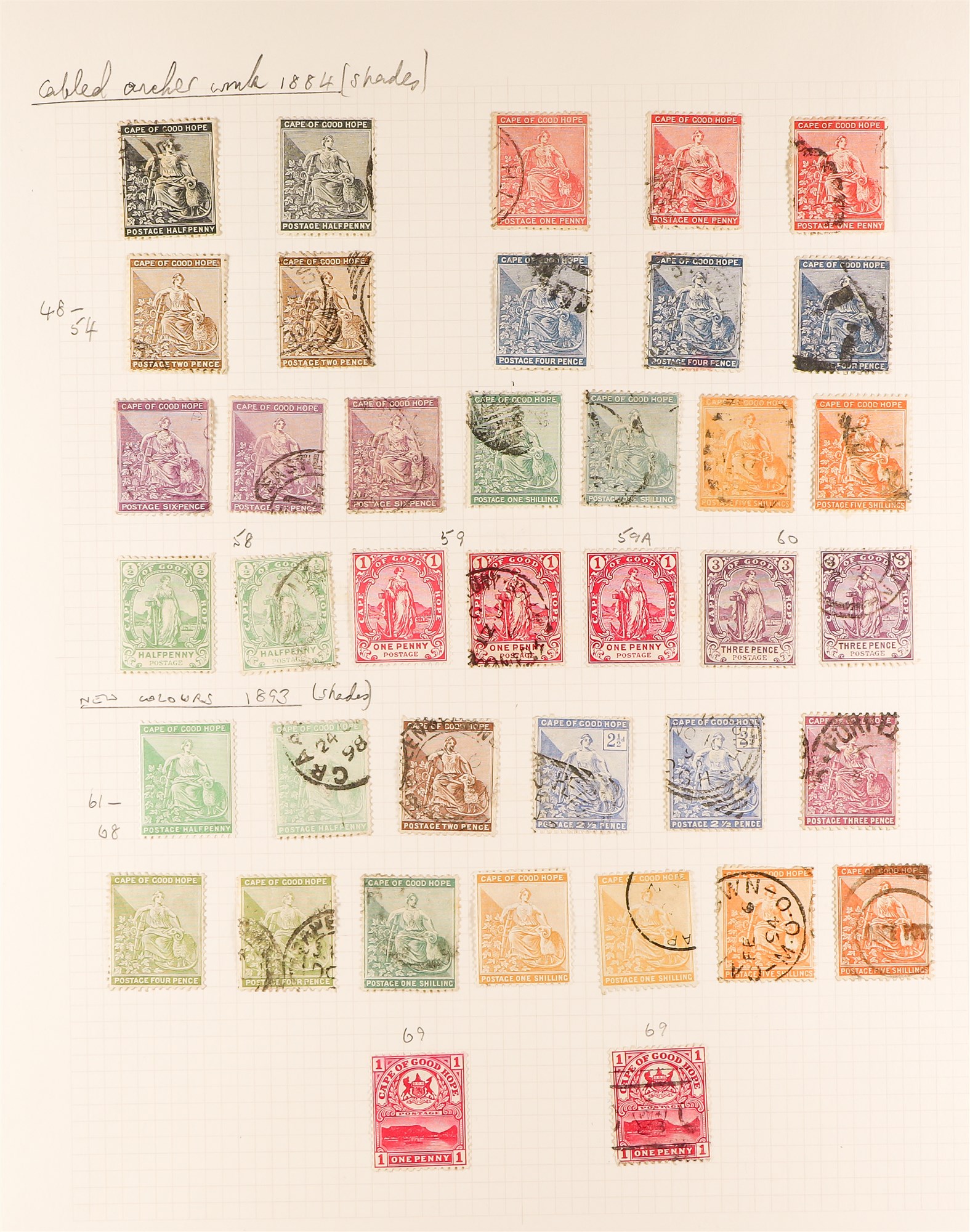 SOUTH AFRICA -COLS & REPS CAPE OF GOOD HOPE 1853 - 1902 COLLECTION of around 150 chiefly used stamps - Image 4 of 5