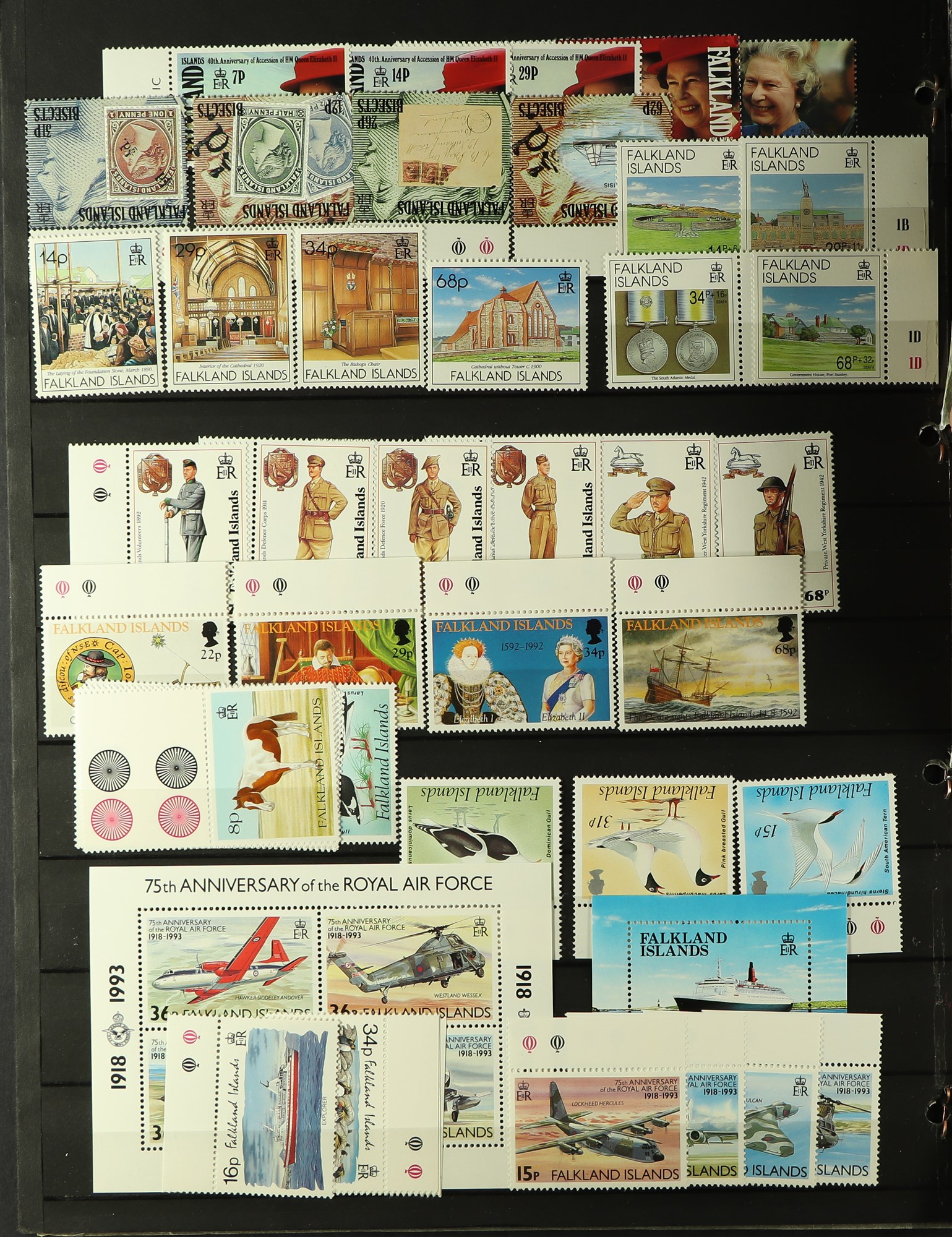 FALKLAND IS. 1891 - 1990's MINT / MOSTLY NEVER HINGED MINT ASSORTMENT of stamps on protective pages, - Image 8 of 11