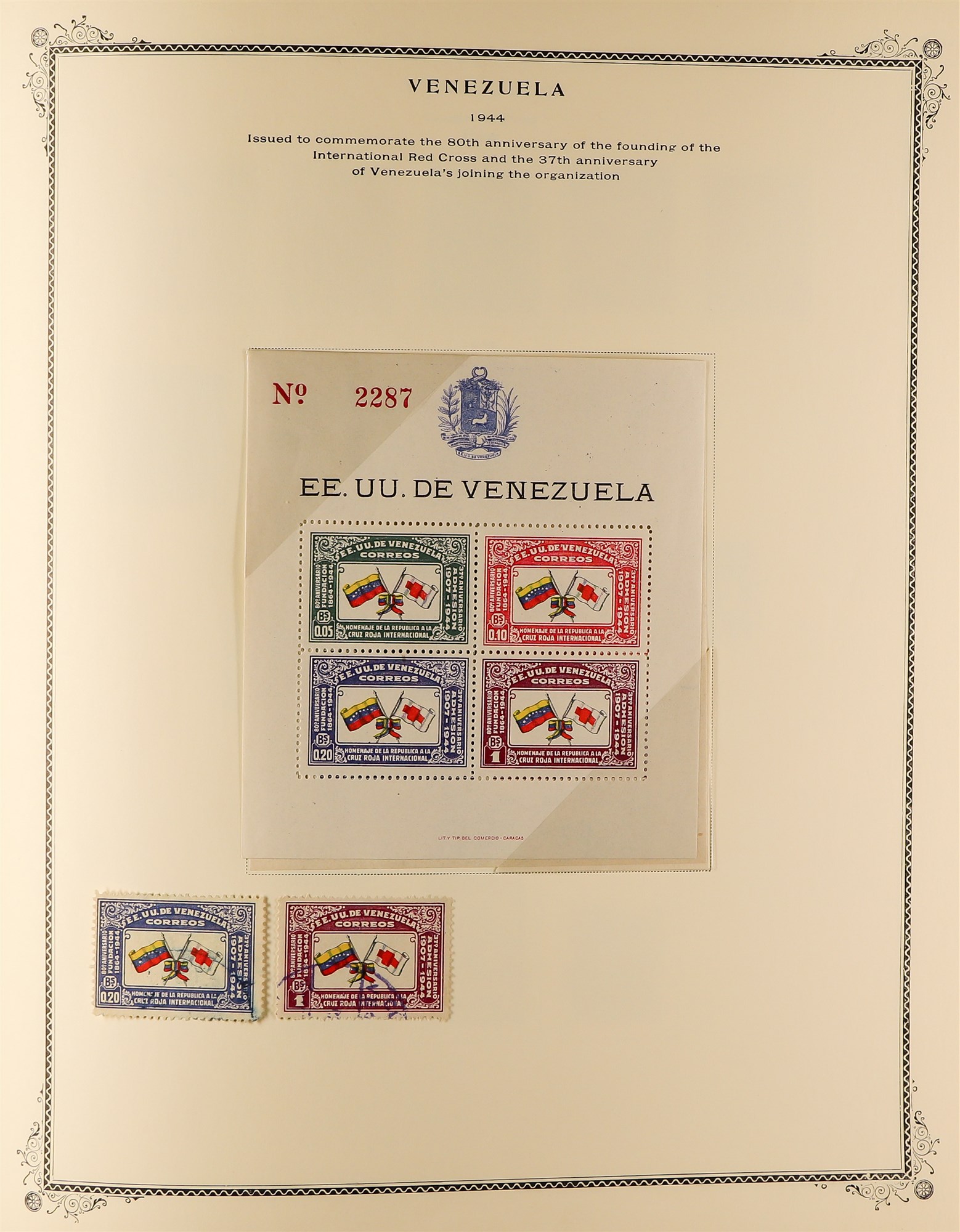 VENEZUELA 1859 - 1976 COLLECTION of 1500+ mint & used stamps in album, note 1859-62 Coat of Arms, - Image 13 of 19