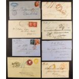 GB.QUEEN VICTORIA INTERESTING POSTAL HISTORY GROUP incl. 1841 front to The Garrison, Bathurst,