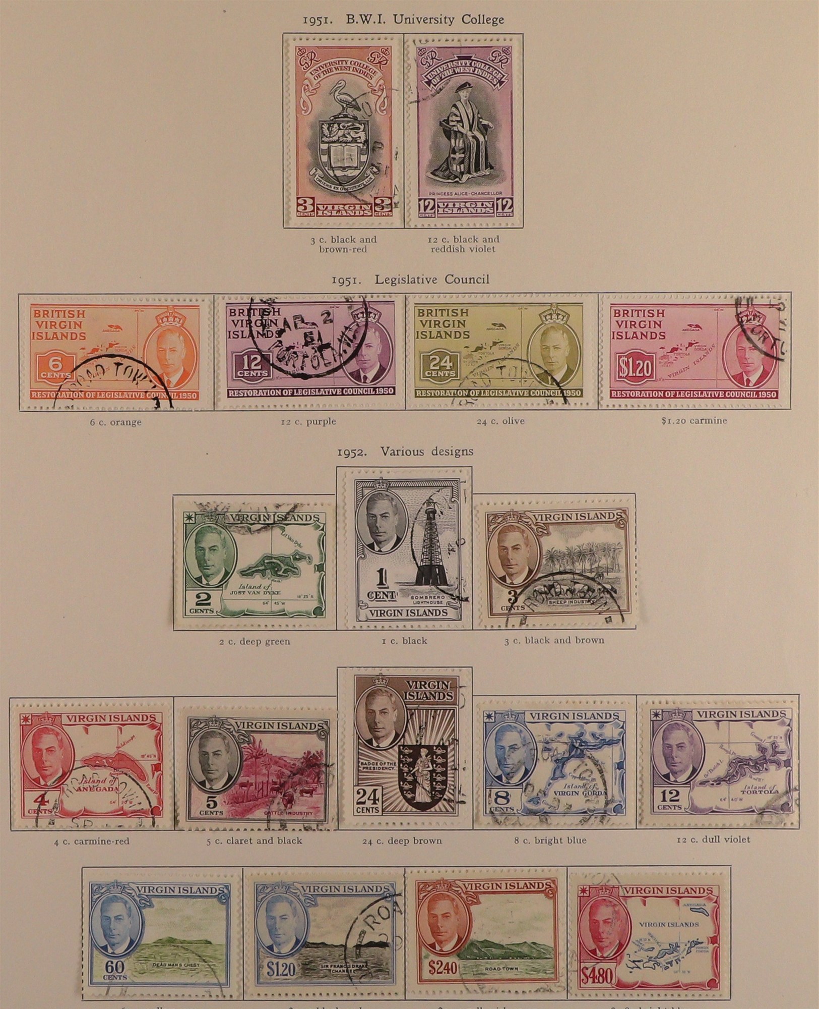 COLLECTIONS & ACCUMULATIONS COMMONWEALTH KING GEORGE VI VERY FINE USED COLLECTION in 3 well-filled - Image 48 of 48