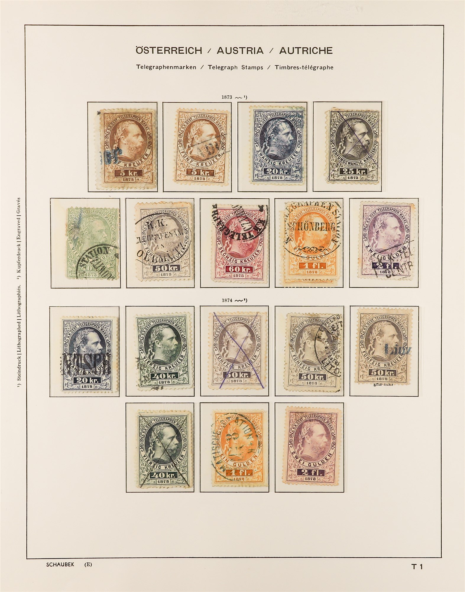 AUSTRIA 1850 - 1937 COLLECTION. of around 1000 mint & used stamps in Schaubek Austria hingeless - Image 26 of 29