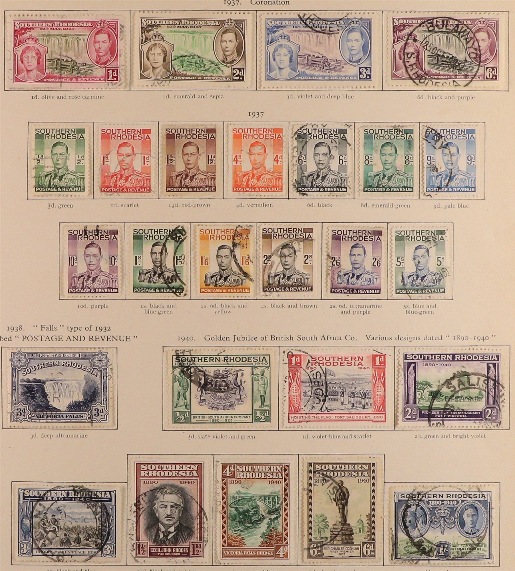 COLLECTIONS & ACCUMULATIONS COMMONWEALTH KING GEORGE VI VERY FINE USED COLLECTION in 3 well-filled - Image 43 of 48