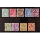 SOUTH AFRICA -COLS & REPS CAPE OF GOOD HOPE 1902 set, SG 70/78, fine mint. Cat. £250 (9 stamps)