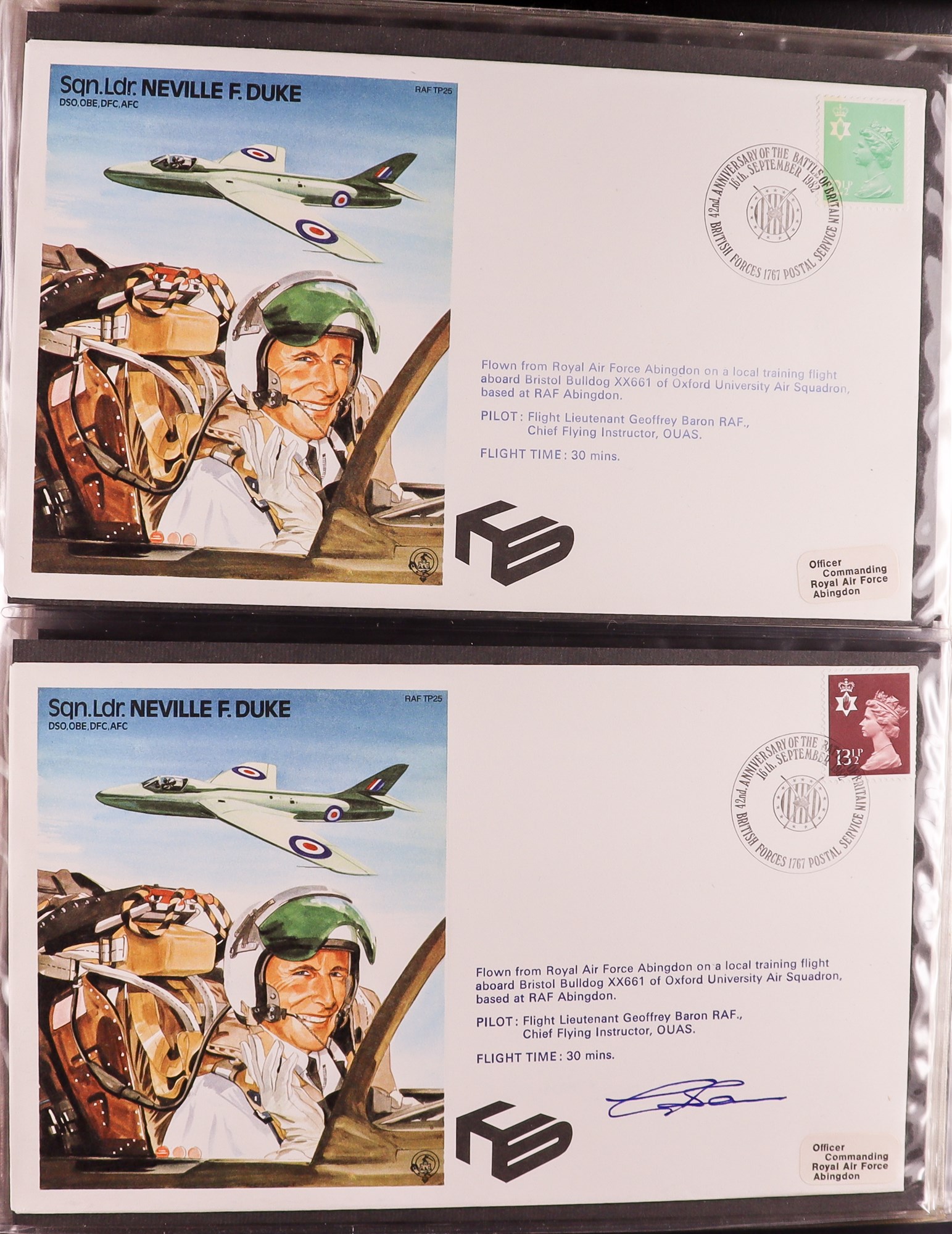 GB. COVERS & POSTAL HISTORY RAF 'TEST PILOT SERIES' COVERS collection, complete for numbers TP1 - - Image 7 of 11